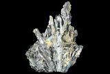 Metallic Stibnite Crystal Cluster - China #93685-1